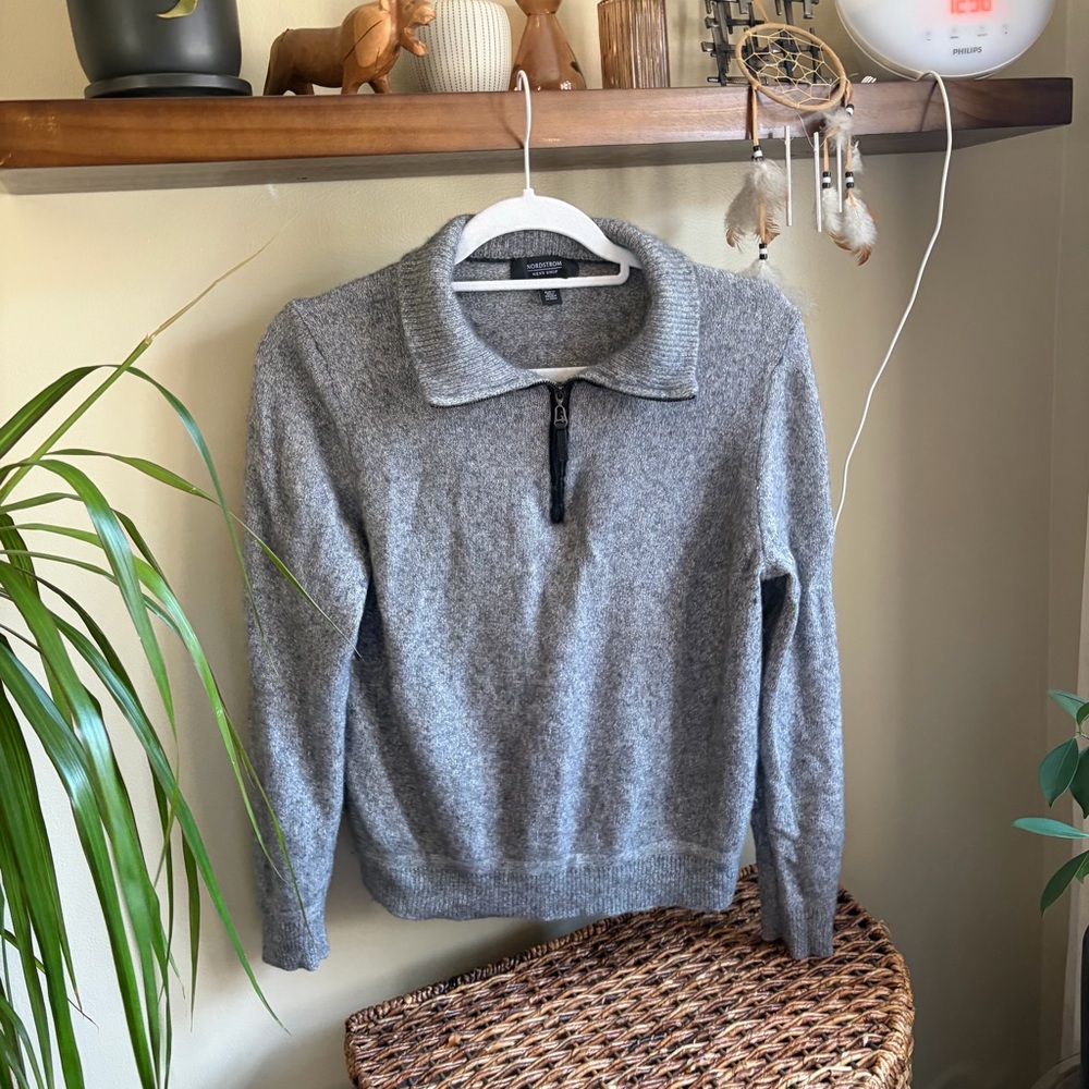 Nordstrom Cashmere Silk Quarter Zip